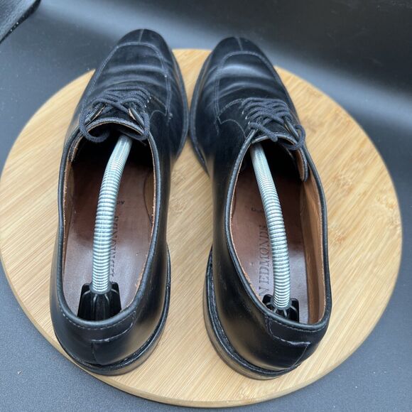 Allen Edmonds Delray Men\'s Size 10 D Black Leather Split Toe Oxfords Shoes